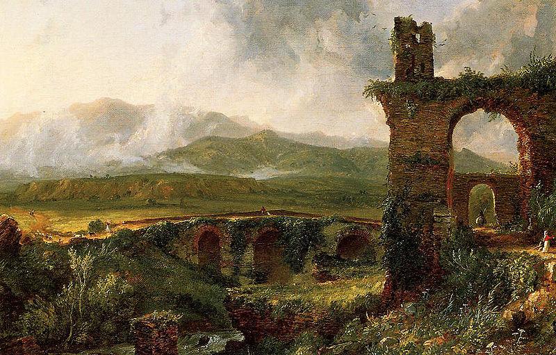 Thomas Cole A view near Tivoli France oil painting art